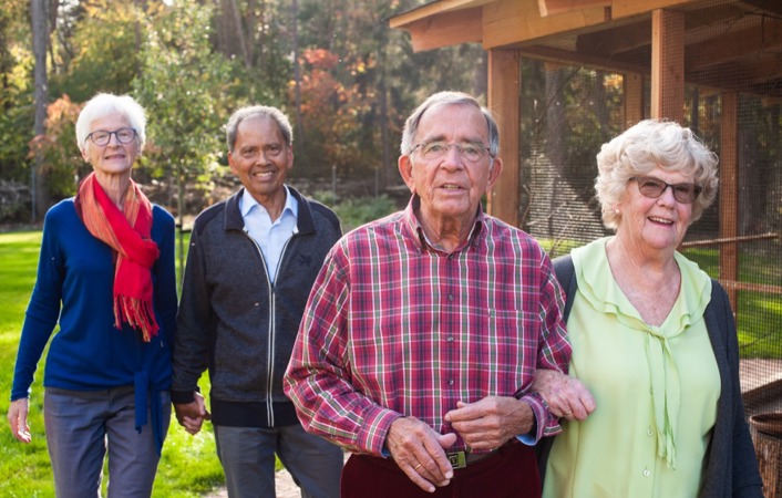 Vrijwilligers Silverein Buiten Wandelen